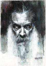 Ricardo Drumond Original Art Alan Moore Mixed Media Illustration